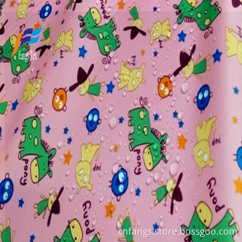 Polyester 190T PVC Taft bedrucktes Wasserdach Kinder Stoff